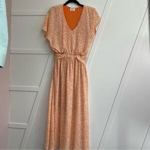 Sienna Sky Orange Dolman Sleeve Sundress